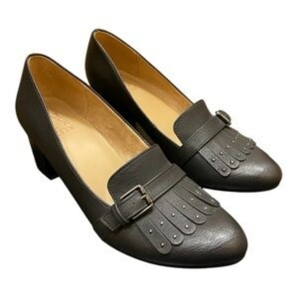 Naturalizer MYRLE Block Heel Fringe Loafers – Size 8.5M
